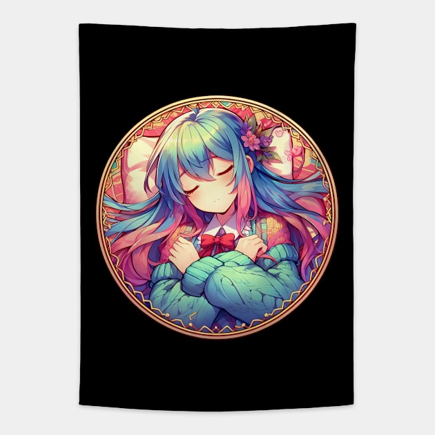 Tired anime Tapestry by Japanese Fever