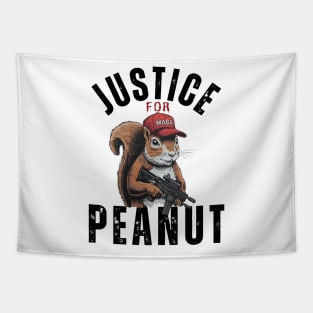 Justice for Peanut, Save Squirrel, Squirrel Lover Tapestry