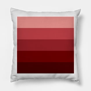 Gradient Red Stripes Pillow