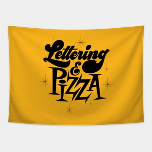 Lettering And Pizza Tapestry