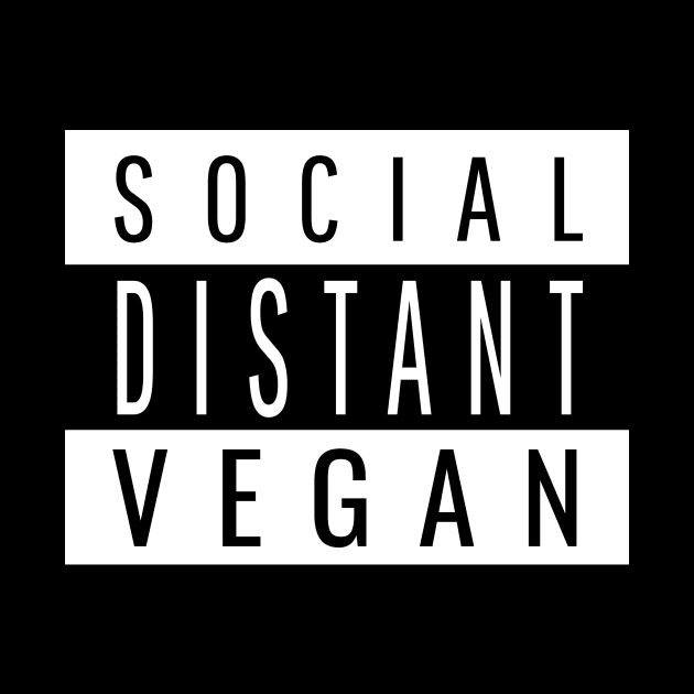 Funny Social Vegan Distancing by Herbivore Nation - Vegan Gifts