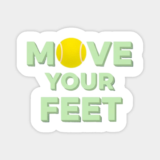 Court Motivation, Tennis Players Funny Quote Magnet by Art2Wear