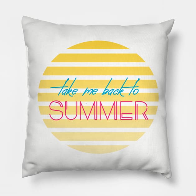 Take me back to summer Pillow by LemonBox