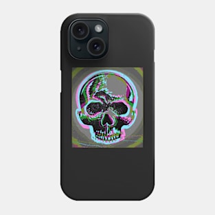 Skull portrait three. Phone Case