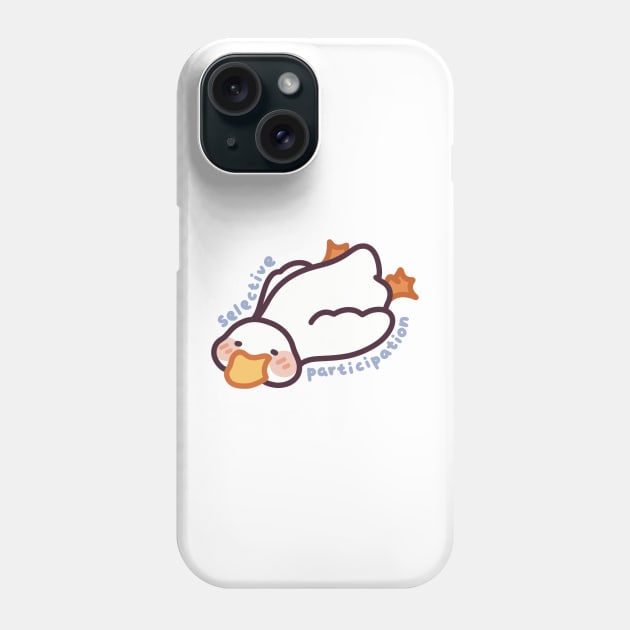 Selective Participation Duckie Phone Case by Meil Can