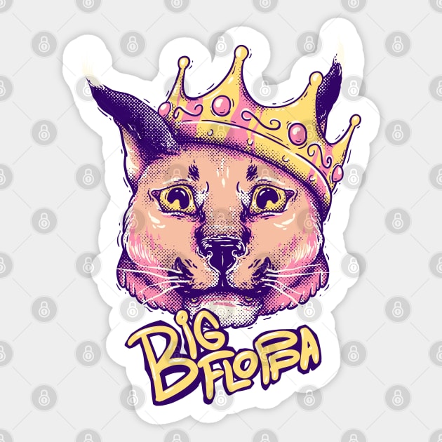 Big floppa cat Stickers, Unique Designs