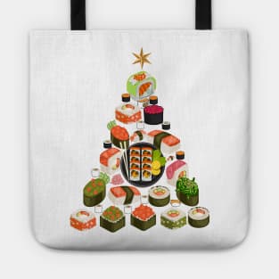 Sushi Christmas Tree Tote