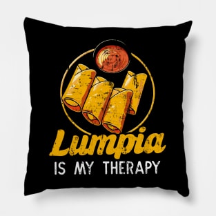 Lumpia Is My Therapy Pillow