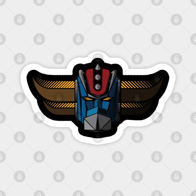 091b Grendizer wide Magnet by Yexart