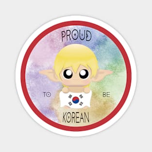 Proud to be Korean (Sleepy Forest Creatures) Magnet