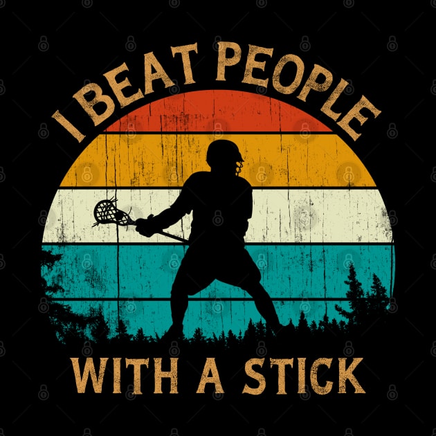 I Beat People With A Stick T-Shirt by Msafi