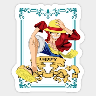 One Piece Weird Pirates and Busty girls - Luffy - Sticker