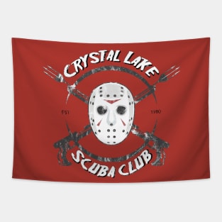 Friday the 13th - Crystal Lake Scuba Club Tapestry