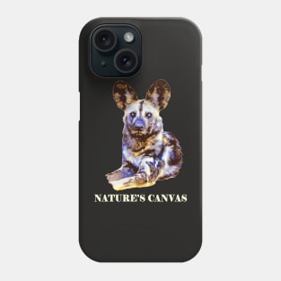 Painted Dog Nature's Canvas Artwork for Painted Dog Fans Phone Case