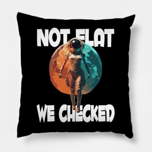 Not Flat We Checked Pillow