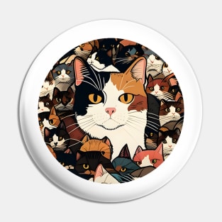 Street Cats - Happy Cute Cats Pin