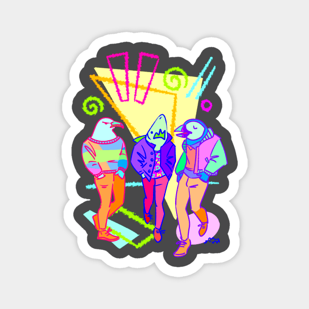 NIGHT ON THE TOWN Magnet by rapidpunches