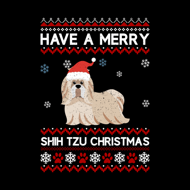 Shih Tzu Have A Merry Xmas Ugly Christmas by maximel19722