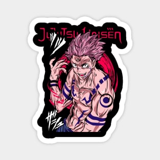Jujutsu Kaisen Sukuna Malevolent Power Art Magnet
