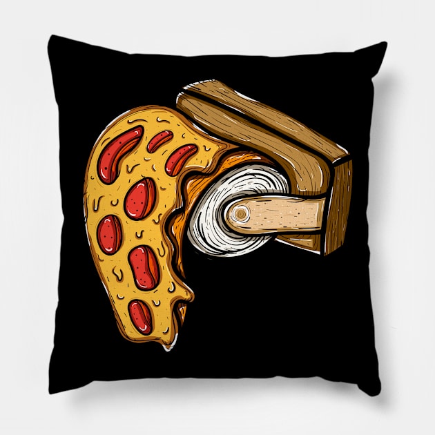 Pizza Tissue Pillow by happymonday