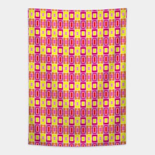 Colorful Geometric Cubes Pattern Tapestry