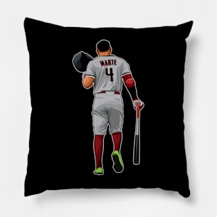 Ketel Marte #4 Head Back Pillow