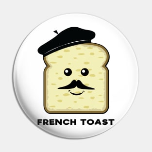 French Toast - Funny Bread Character Pin