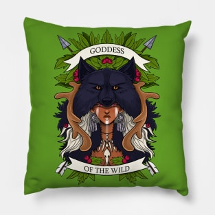 Goddess of the Wild Pillow