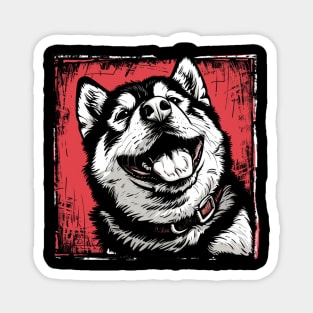 Siberian Husky Magnet