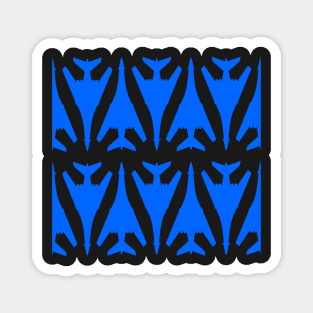 Rockwell B-1 Lancer - Blue & Black Pattern Design Magnet