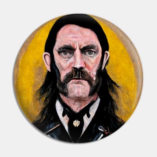 Portrait Of Lemmy Pin