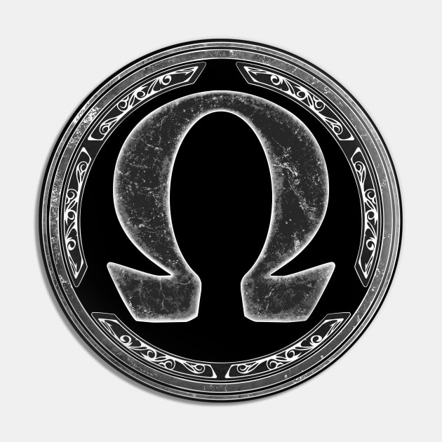 Omega Symbol Pin by NicGrayTees