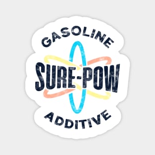 Sure-Pow Gasoline Additive (Logo Only - White Worn) Magnet