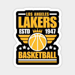 Los Angeles Lakers 1947 Basketball Retro Magnet