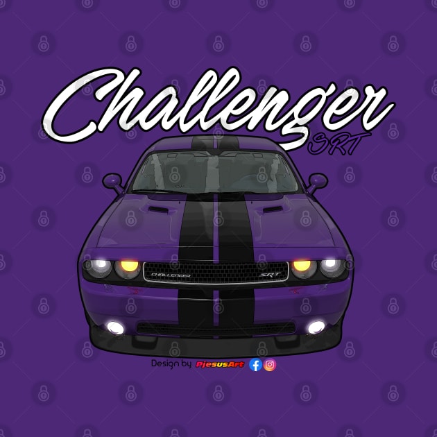 Challenger SRT8 Purple by pjesusart by PjesusArt