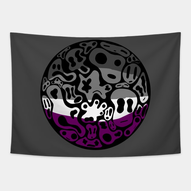 Asexual Pride - Ghost Bubble Tapestry by SedgeWren