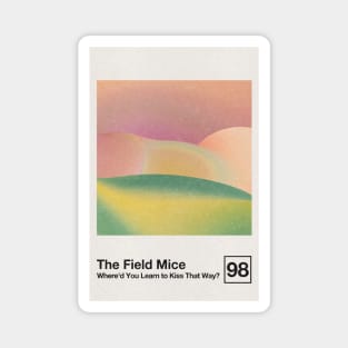 The Field Mice / Minimalist Graphic Poster Art Design Magnet