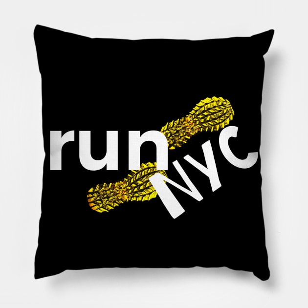 Run NYC Run II Pillow by L'Appel du Vide Designs by Danielle Canonico