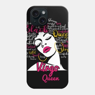 Virgo Queen Funny Birthday Gift for Black Women Girl Phone Case