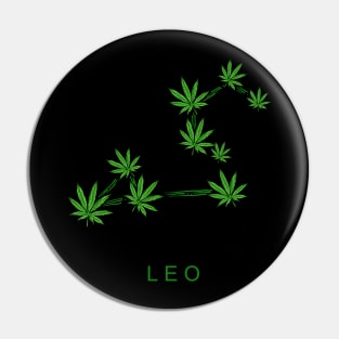 LEO WEED ZODIAC Pin
