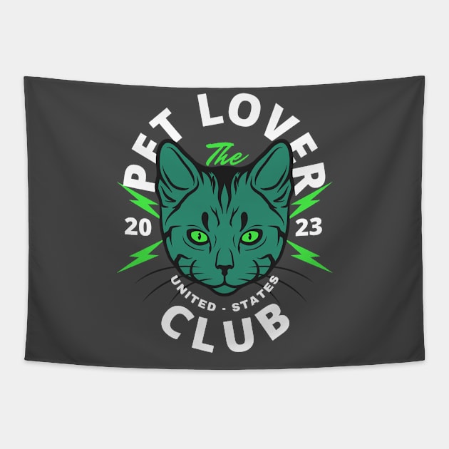 Cat Club T-Shirt Tapestry by Melchi