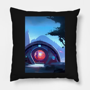 STARGATE ON PLANET TAG Pillow