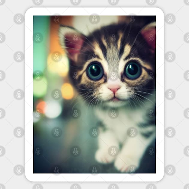 super cute cat kitten Sticker