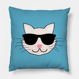 Cool Cat with Sunglasses Pillow