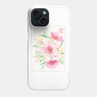 Watercolor floral bouquet Phone Case