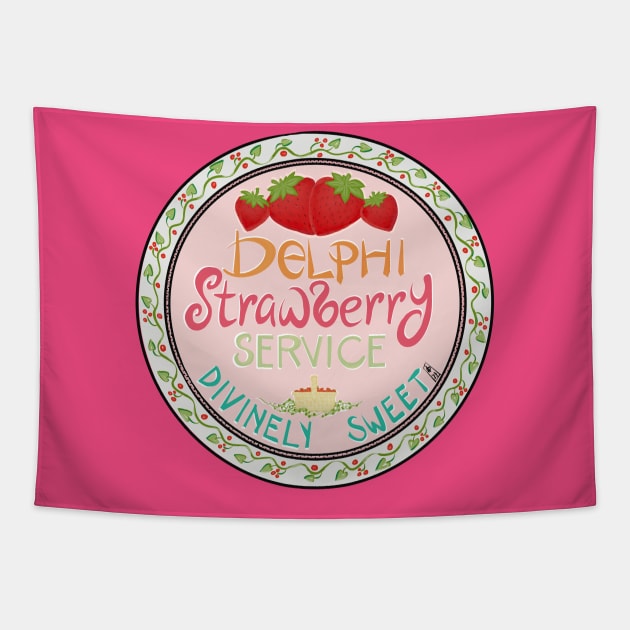 CHB strawberry fields Tapestry by SeaGalaxyBrain
