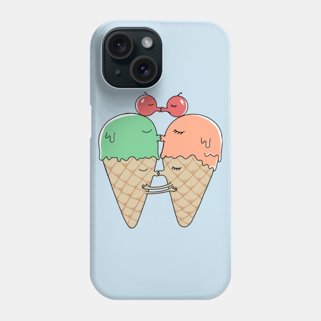 Sweet kiss Phone Case by coffeeman