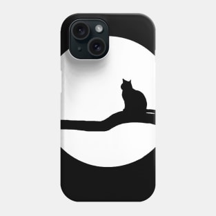 Branching Moon Cat Phone Case