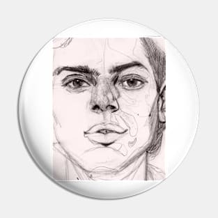 Portrait Sketch Pin