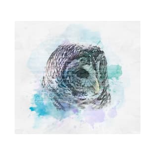 Owl with watercolor and wording T-Shirt